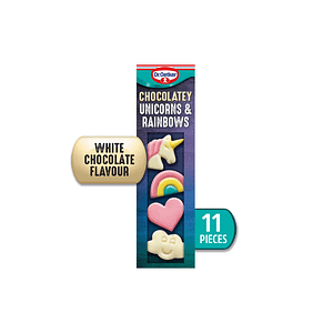 Dr. Oetker 11 White Chocolate Unicorns & Rainbows