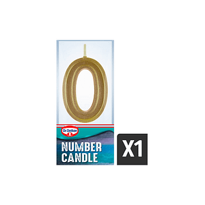 Dr. Oetker Number 0 Candle