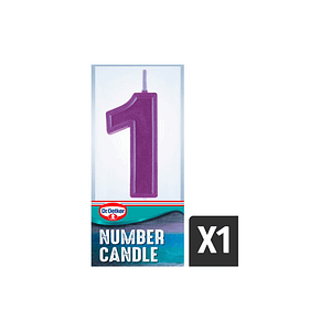 Dr. Oetker Number 1 Candle