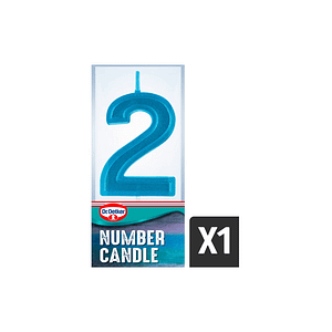 Dr. Oetker Number 2 Candle