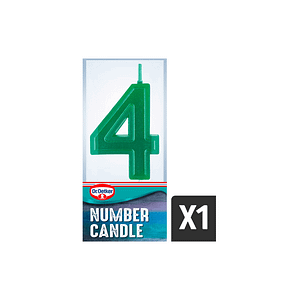 Dr. Oetker Number 4 Candle