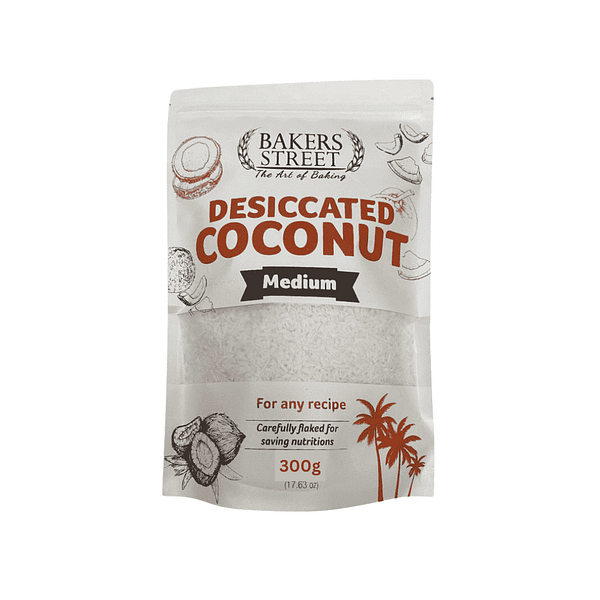 Bakers Street Desiccated Coconut Medium 300g