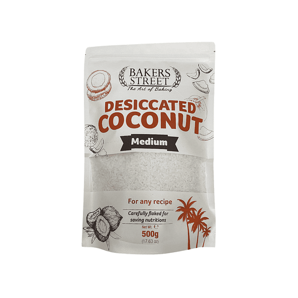 Bakers Street Desiccated Coconut Medium 500g