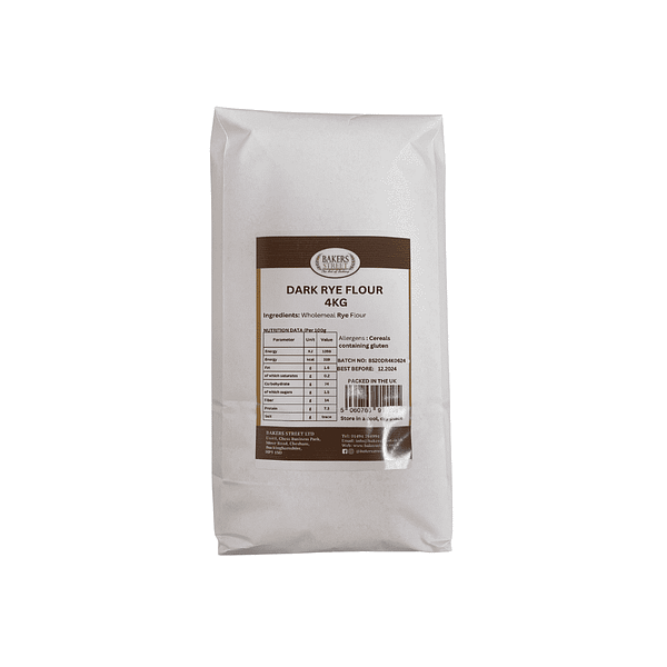 Bakers Street Dark Rye Flour 4Kg