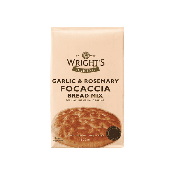 Wright's Garlic & Rosemary Focaccia Bread Mix 500g