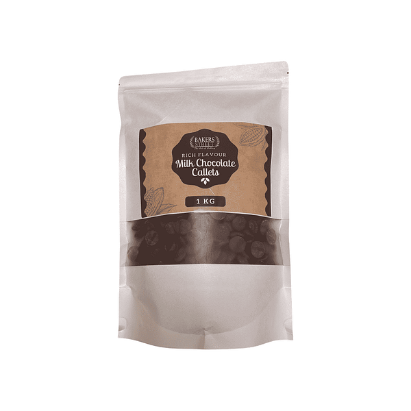 Bakers Street Belgian Milk Chocolate Callets 1Kg