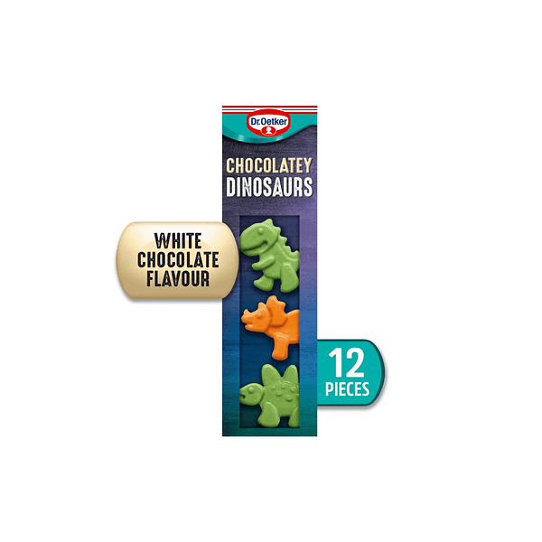 Dr Oetker 12 White Chocolatey Dinosaurs