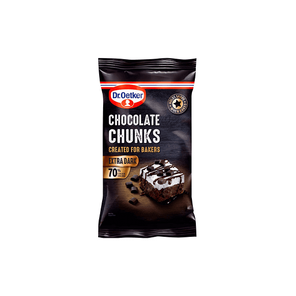 Dr. Oetker Extra Dark Chocolate Chunks