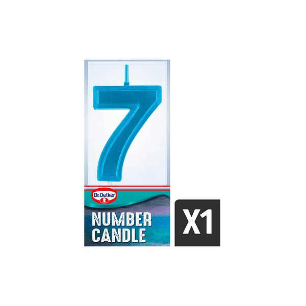 Dr. Oetker Number 7 Candle