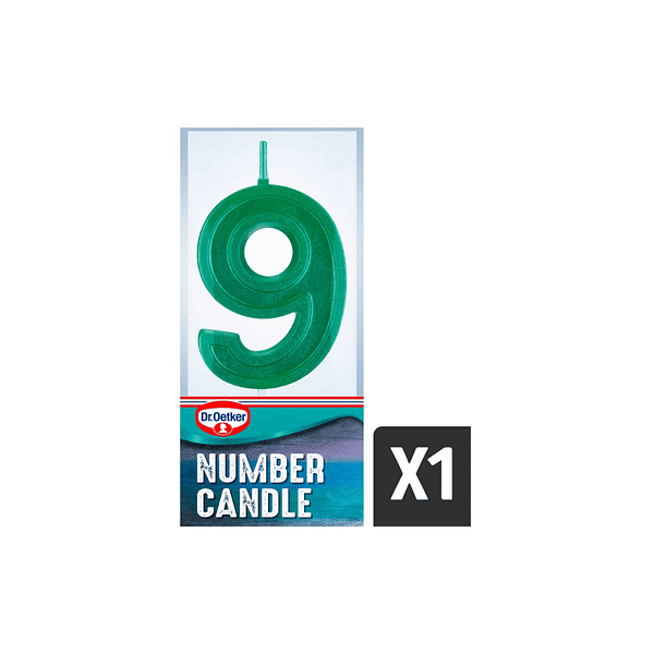 Dr. Oetker Number 9 Candle