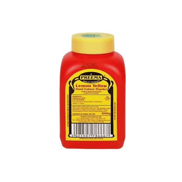 Preema Lemon Yellow Food Colour Powder 500g